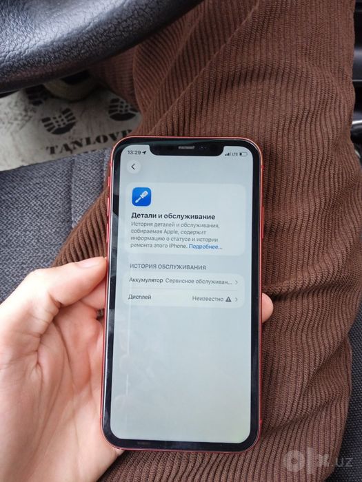 Iphone 11 qizil 128 gb LLA region feys tru ton xamasi ishlidi