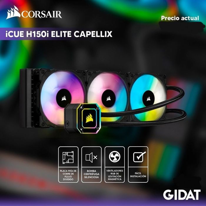 Corsair H150i elite СКИДКА capellix водяное охлаждение/водянка/кулер