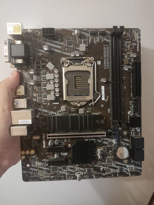 Процессор Intel Core i5-10400 + плата MSI B460M PRO + кулер DeepCool