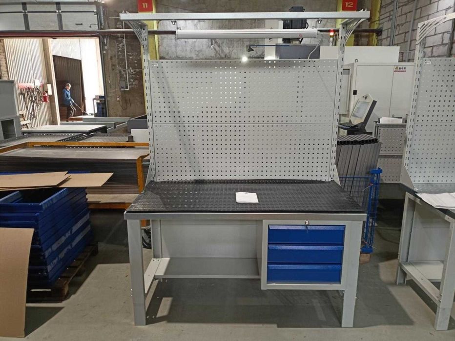 Верстак металлический, лабораторный верстак, Слесарный верстак