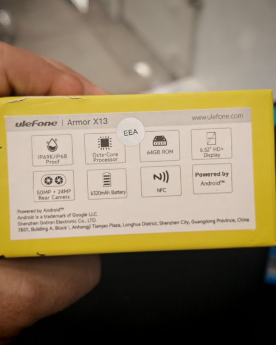 Ulefone Armor X13, 6/64 GB, Nou, 2 ani garanție