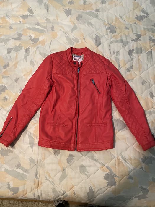 Geaca imitatie piele 8-9 sni