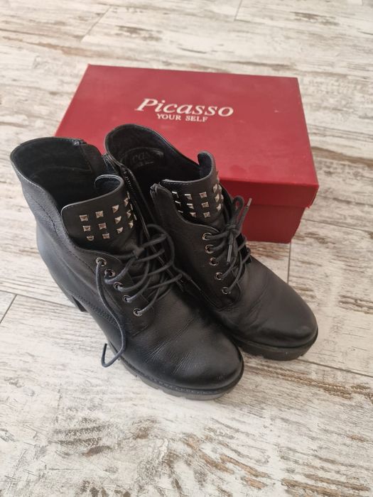 Ботильоны демисезонные кожа