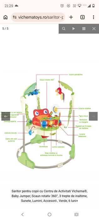 Jumper interactiv pentru bebeluși