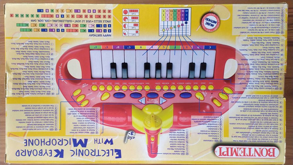 Електронен синтезатор с микрофон - Bontempi (нов)