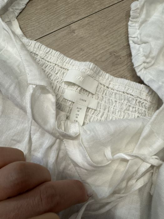 Кофточка лён белая H&M М 46