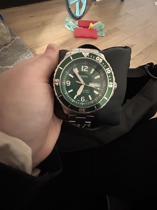 Ceas fossil barbati verde