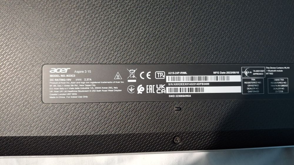 Acer Aspire Ryzen 5 | 16GB RAM | SSD | Бърз и запазен