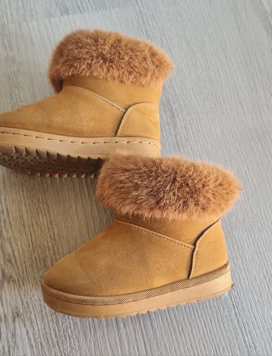 Ugg copii maro cu blana