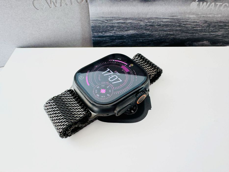 Apple Watch Ultra 3 5G 2025 49mm Black Ti Black TML M Milanese Band! 100% Battery! Гаранция!