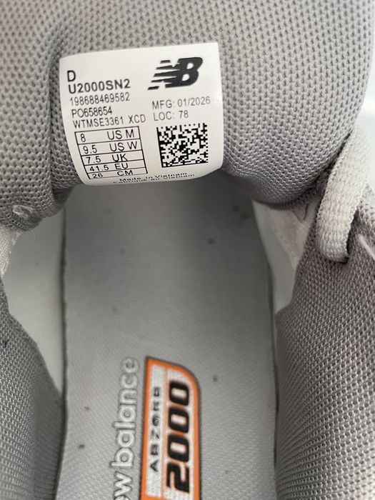 New Balance ABZORB 2000 Silver Metallic