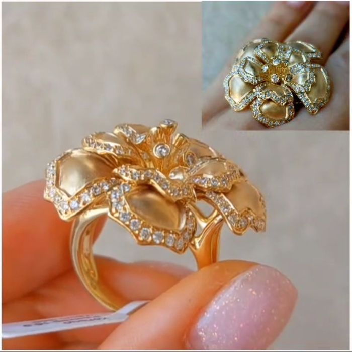 Изысканное золотое колечко