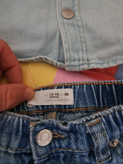 Compleu Zara (cămașă+blugi) pentru copii marimea 86 (1-2 ani)