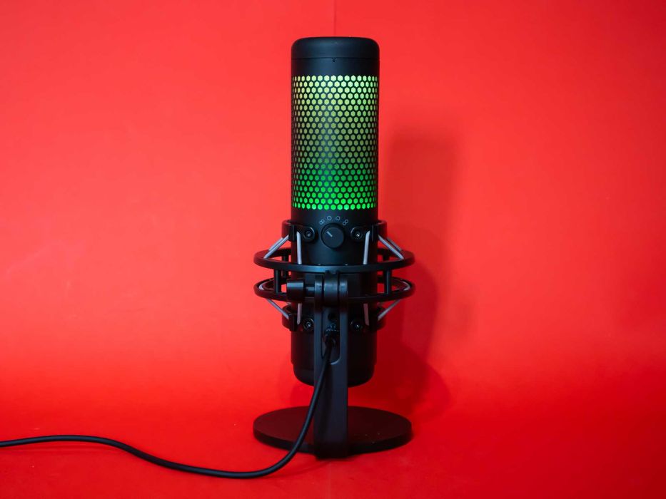 HyperX QuadCast S RGB Микрофон Геймърски USB Mic PC PS4 PS5 Mac