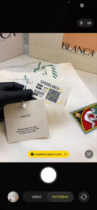 Тениска на казабланка  с QR код