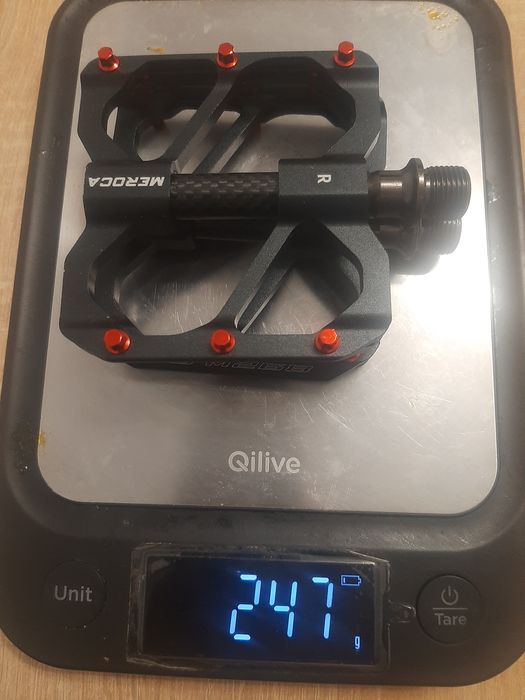 Pedale late ultrausoare meroca aliaj aluminiu  su  carbon Meroca antiderapante flat mtb cursiera bicicleta ciclism 3 rulmenti
