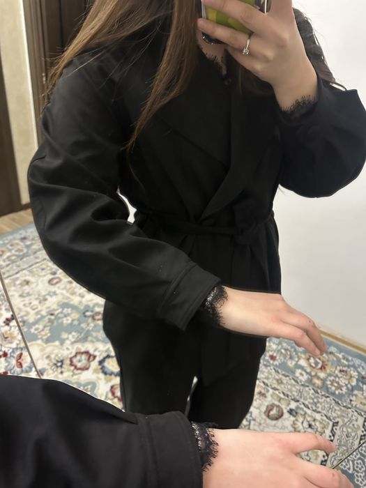 Черный тренч, L размера