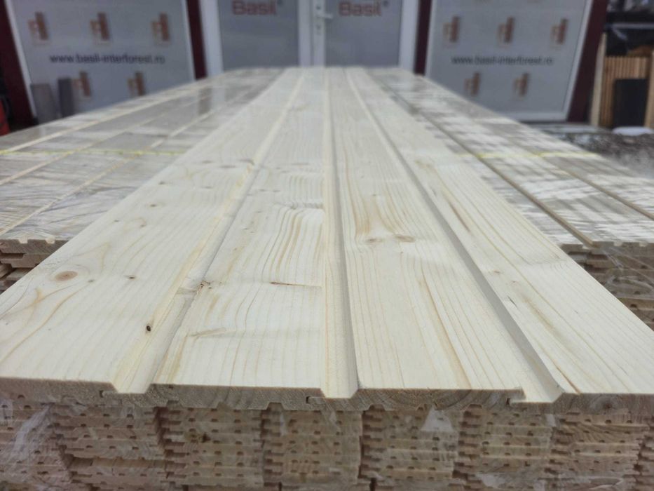 PRET PRODUCATOR REDUS Lambriu - Molid - Profil trapez - 12.5x96x2500mm