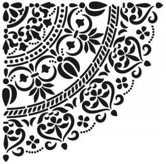 Шаблон за декоративни мазилки - Модел: Lace