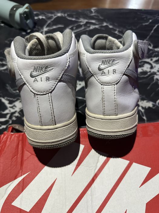 Nike air force 1 mid le white wolf grey