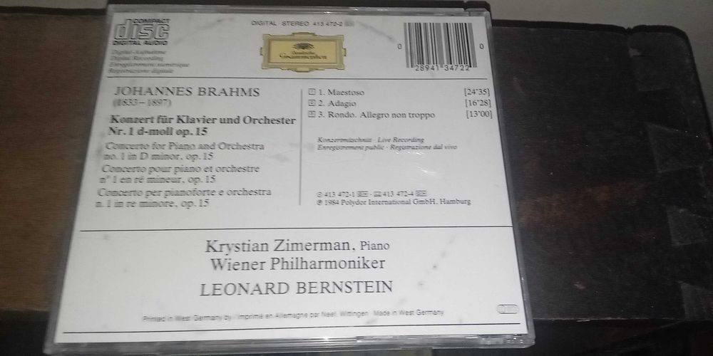 Продавам 2 тройни и 2 единични оригинални диска с класическа музика