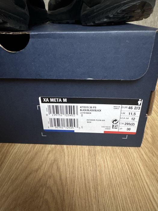 Обувки За Бягане Salomon Shoes Xa Meta Made In France Black/Black