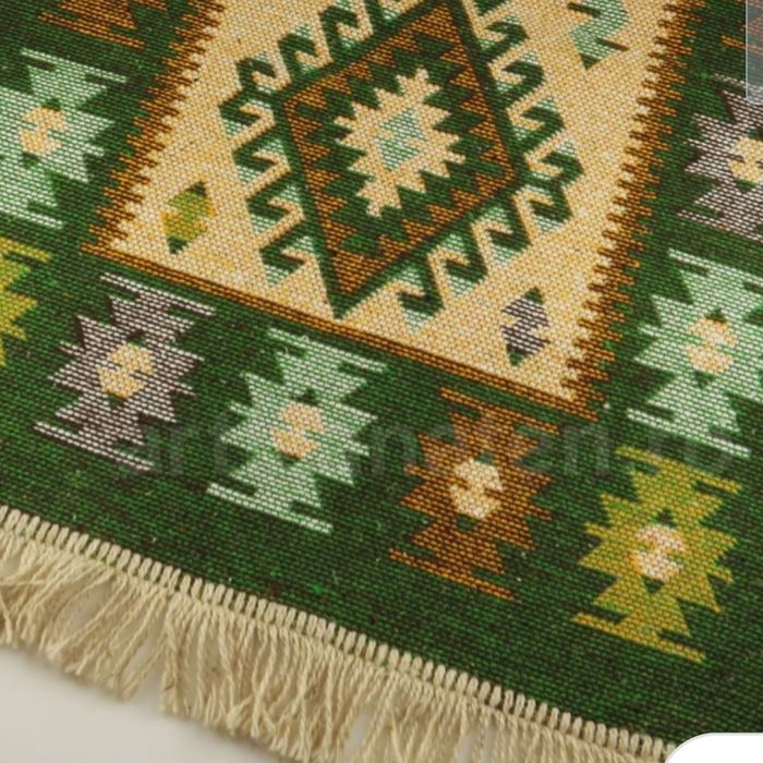 Covor traditional, calitate superioara, Bumbac ,Rosu / 80x300 cm