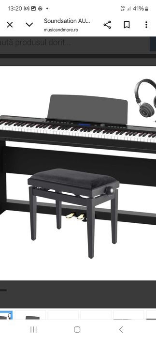 Pian digital Hemilton DK-180A cu bancheta cu sertari pentru partituri