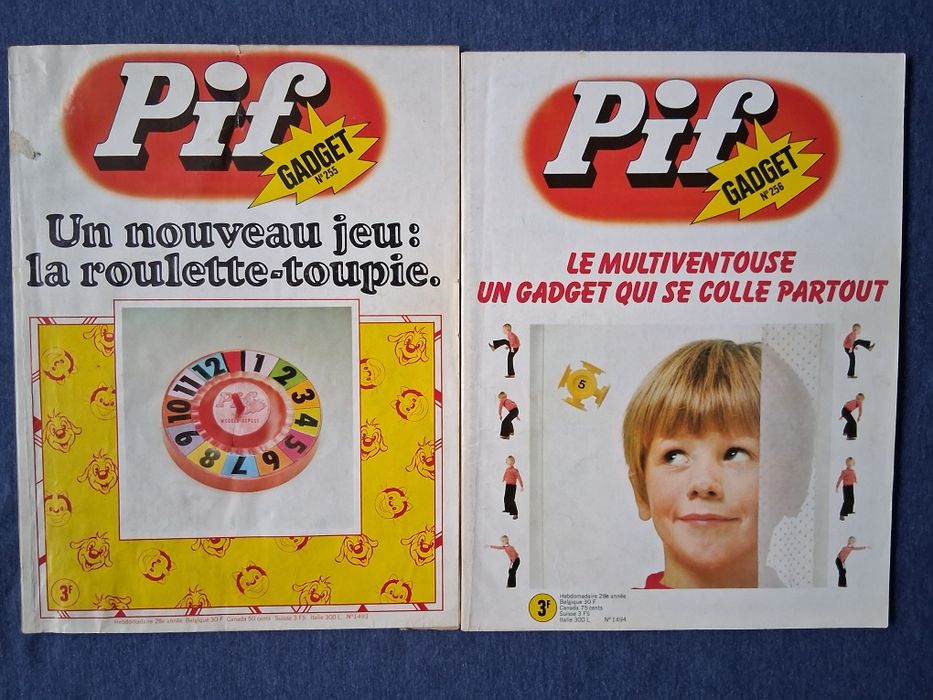 ЛОТ Стари Френски Списания PIF Gadjet  18 Броя