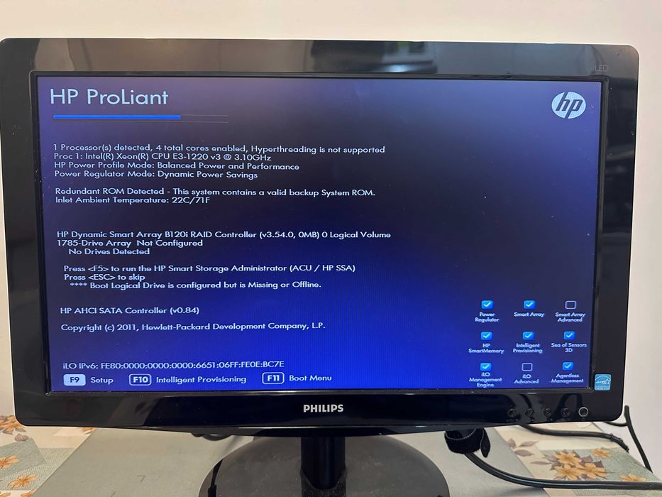 Server HP ProLiant DL320e Gen8 v2 Intel Xeon E3-1220 v3 20GB RAM