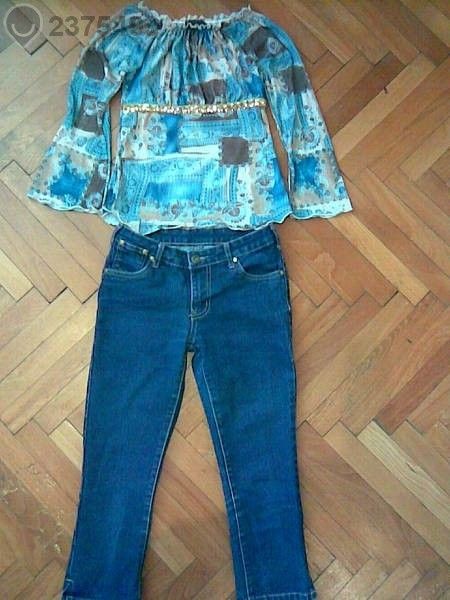 Страхотен лот блузка Honeycomb kidz и дънки D-xel