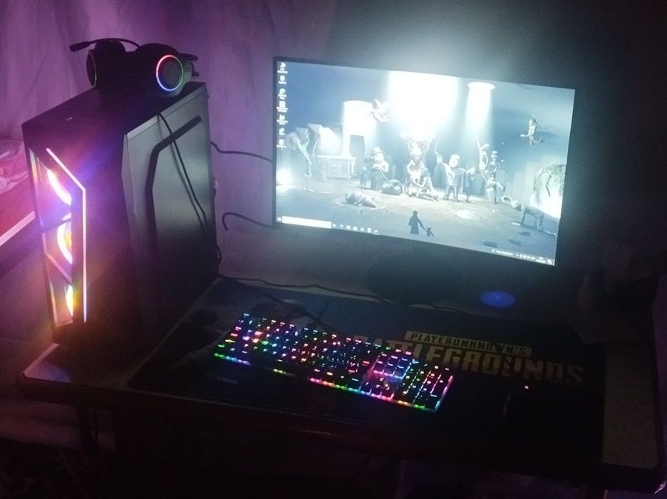 Full komplekt Kampyuter RX 580 8 GB Manitor 27 Curved