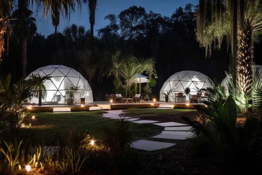 Куполна шатра купол къща