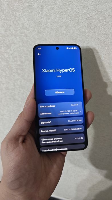 Xiaomi 15 12/512 Black EAC в идеале