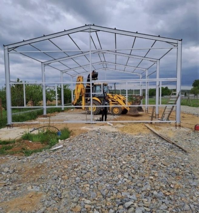 Schimb hala metalica cu auto