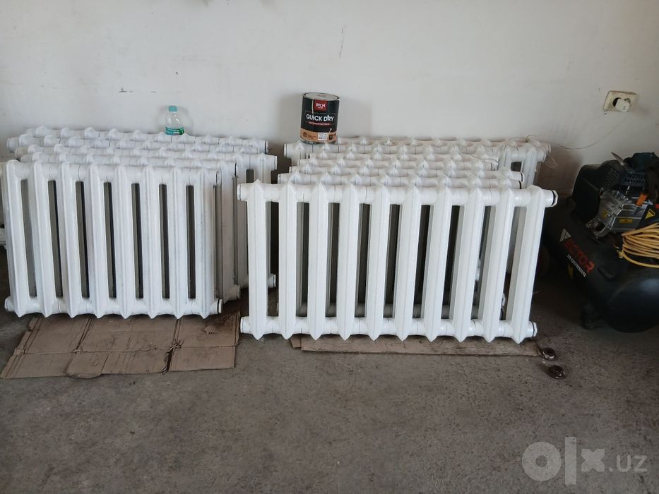 Chugun batareya, radiator, tayyor kraska holatda