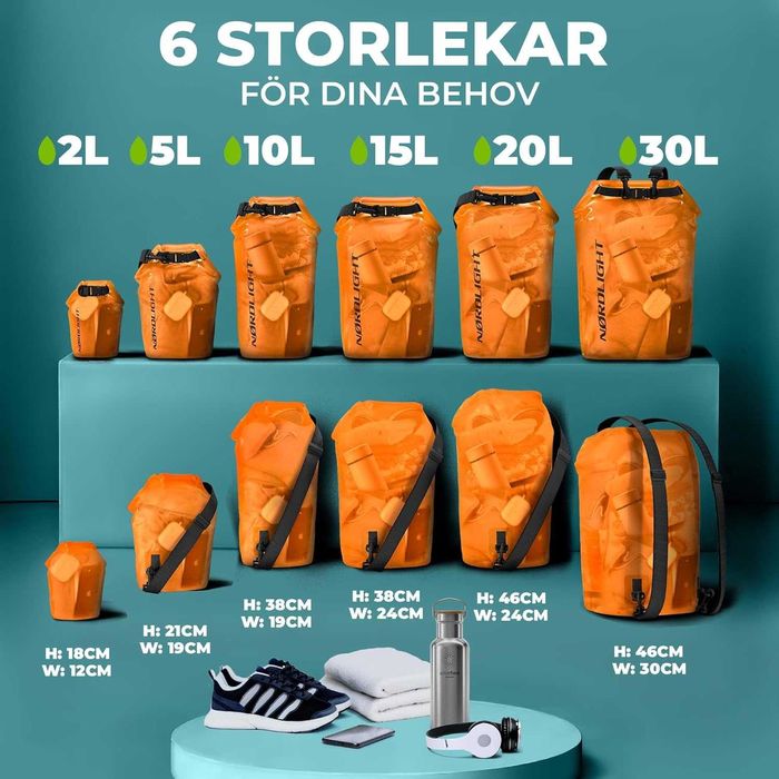 Nordlight Dry Bag и водоустойчива чанта