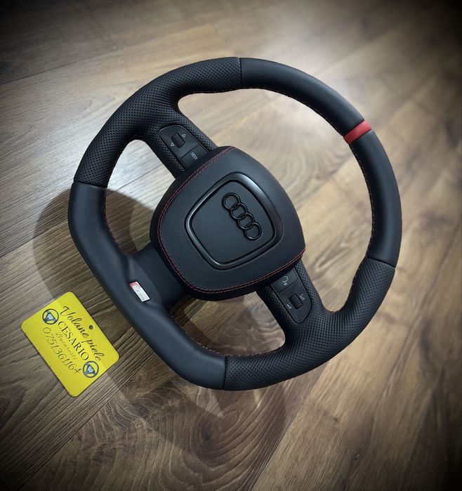 Volan piele nappa naturala Audi S-Line A3,A4,A5,A6,A8,Q5,Q7 (2004-2012