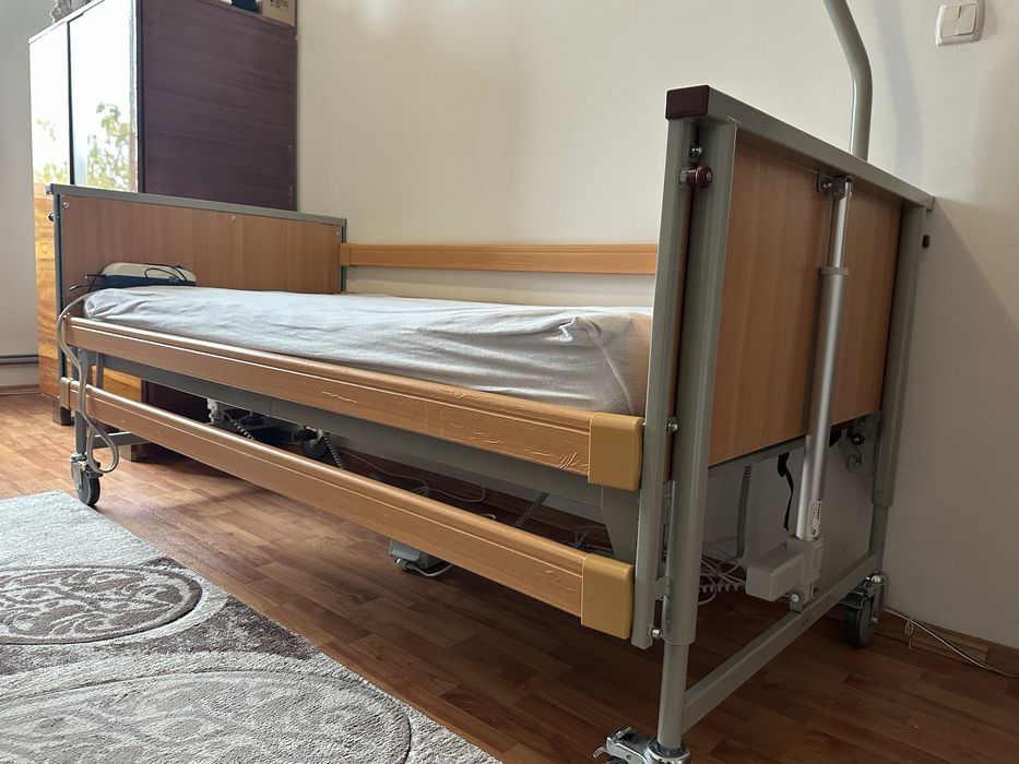 Pat rabatabil electric + saltea normala si saltea antiescara