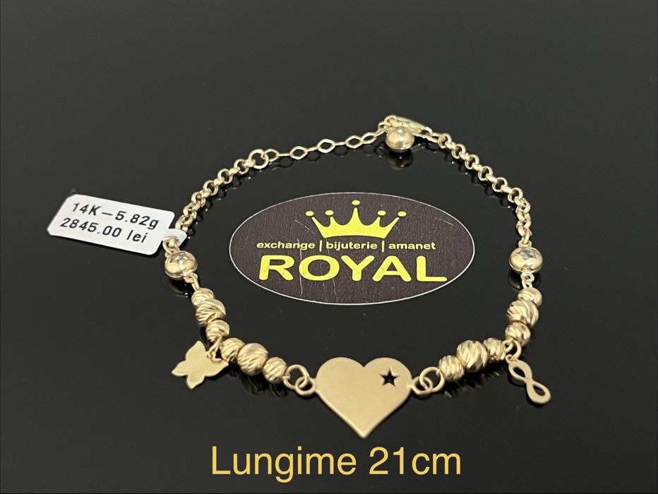 Bijuteria Royal CB : Bratara dama aur nou 14k 5,82gr