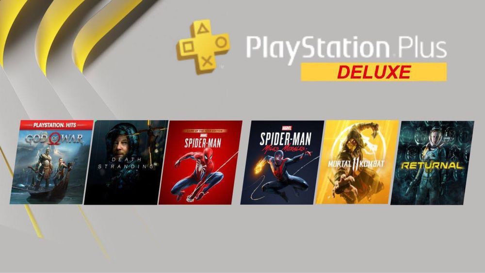 Подписка PS plus Deluxe Extra Essential для PS4 и Playstation 5