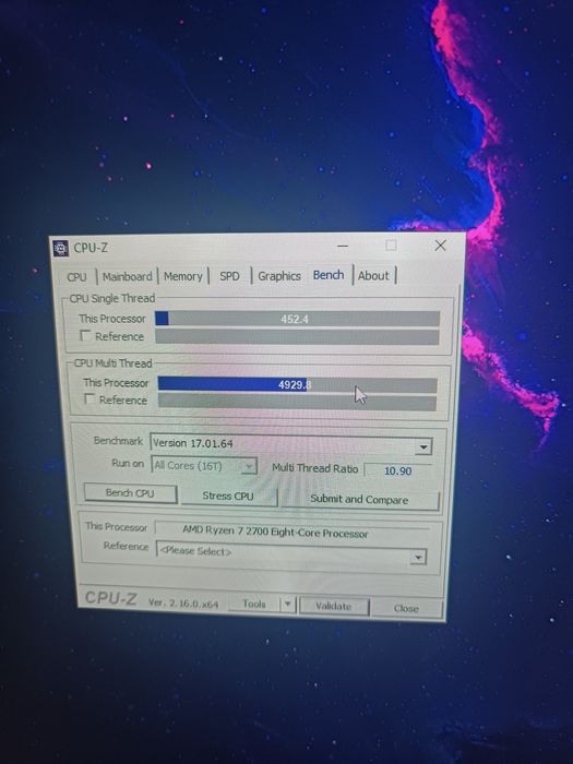 Процессор Rayzen 7 2700 am4