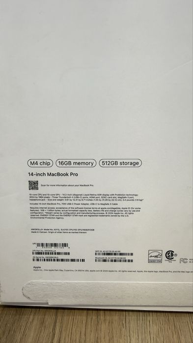 MacBook Pro M4 14” 16GB/512GB Silver — в идеальном состоянии!