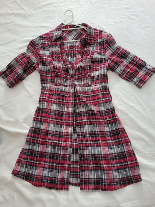 Camasa/rochie roz carouri