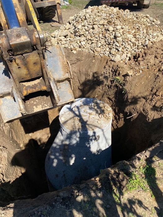 Изграждане на септични ями услуги с багер