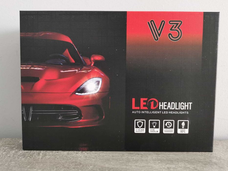 LED крушки за основни фарове  Н1  Н7  Н4 - 45 W, 6500LM