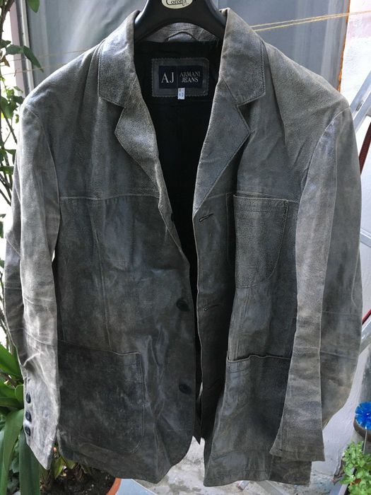 Sacou piele Armani originala