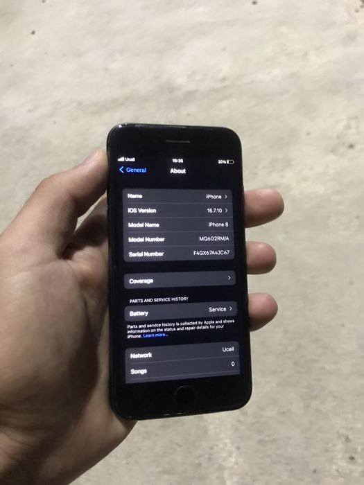 Iphone 8 64GB ideal holat aybi yo