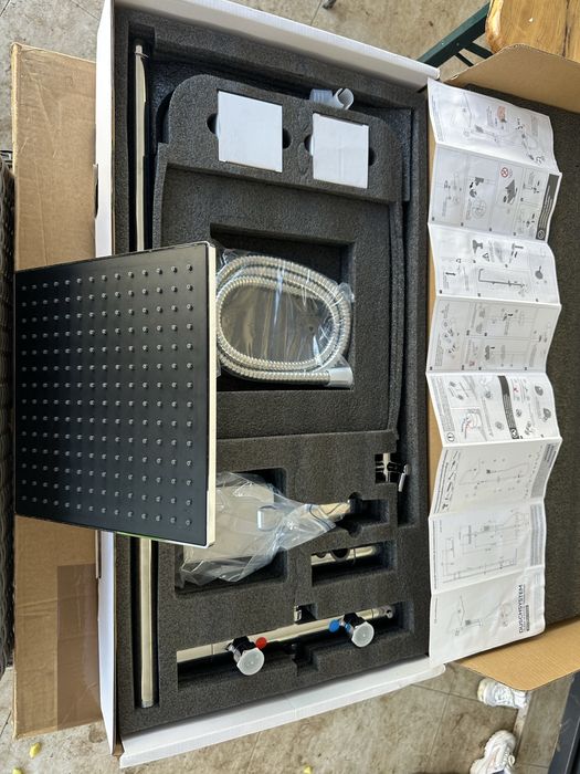 Sistem de duș complet cu baterie termostatică – NOU, premium design modern