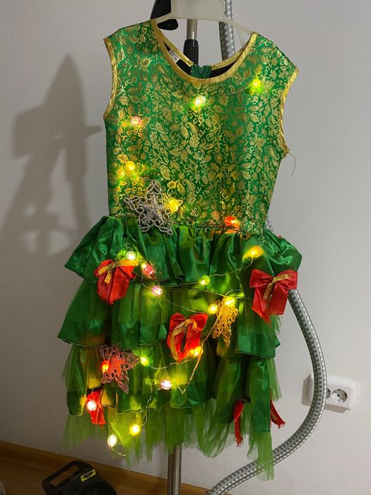 Прокат платье ёлочка